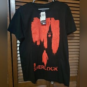 Hot Topic BBC Sherlock Red London Graphic Tee – NWT – Size Large – Black